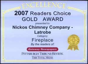 Nickos Chimney Company Readers Choice Award