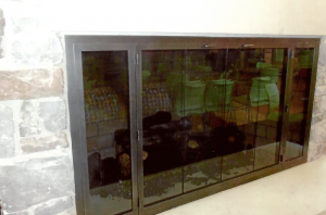 fireplace glass doors